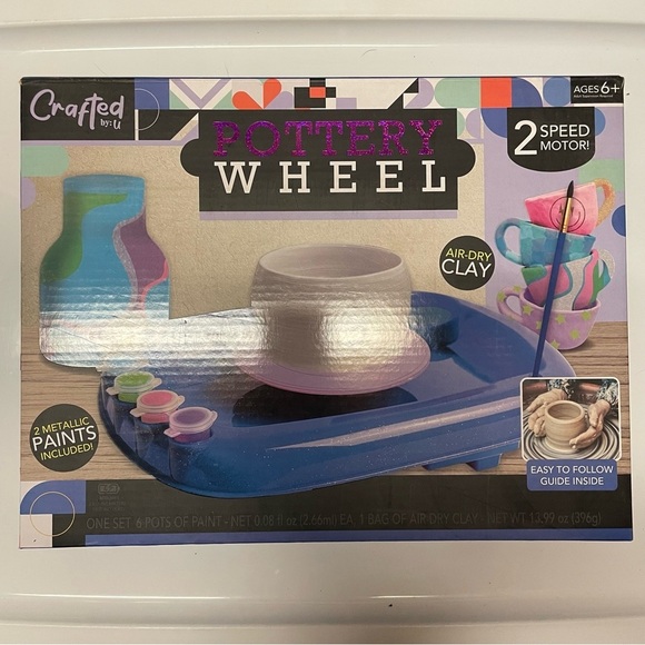 Pottery Wheel Kit - New In Box - Activity Craft Rainy Day Art Creative Kids Gift - Picture 4 of 6